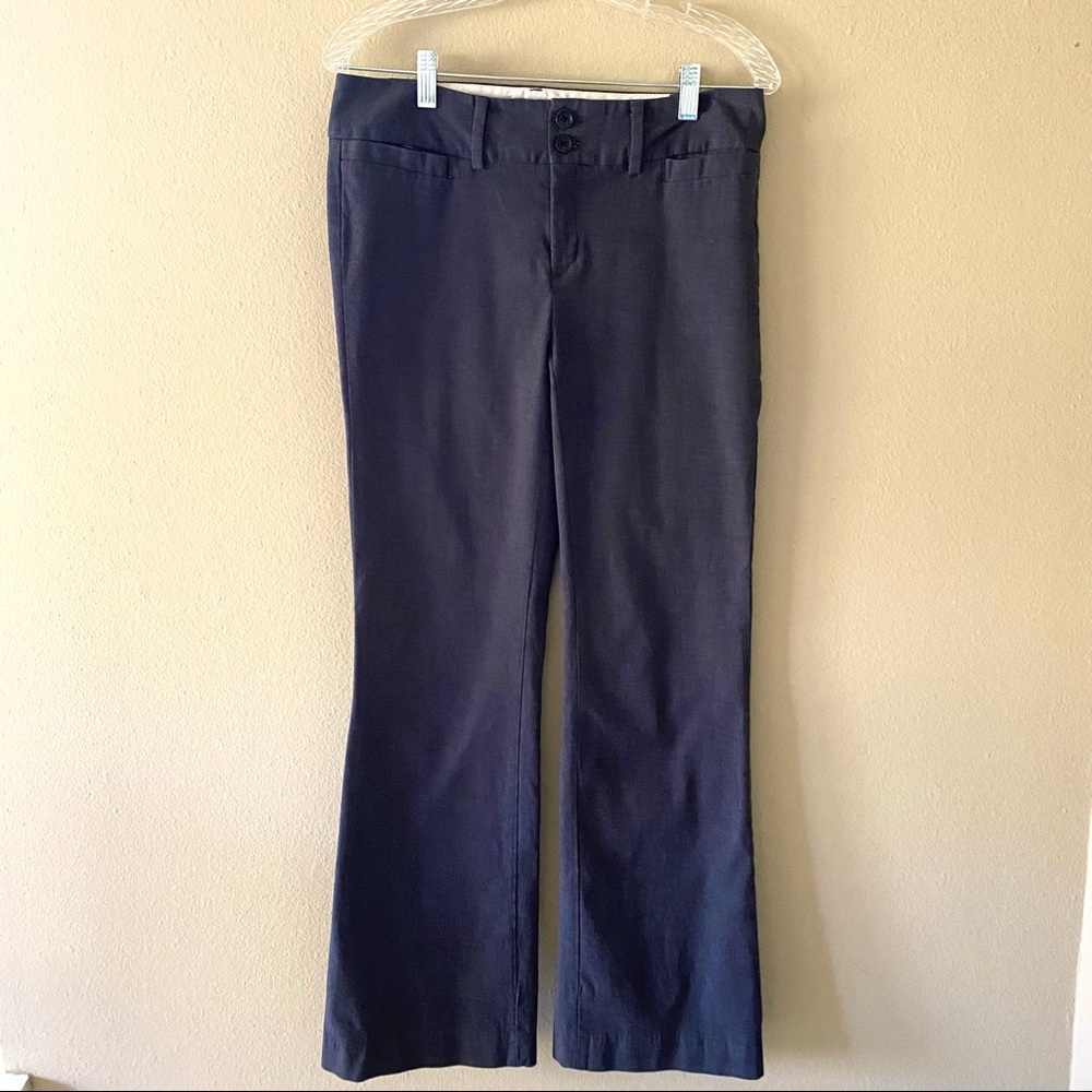 Banana Republic Dark Navy Blue Light Blue Micro Polkadots Business Dress Pants